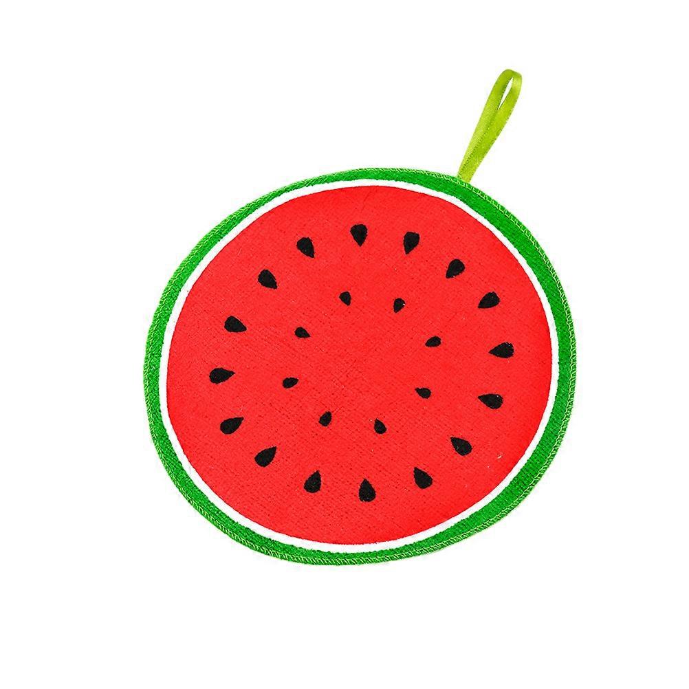 Fruit Embroidered Towels Quick Drying Dish Cloths for Washing Use Bathroom 20 x 20 cm Multi-colored Easy-cleaning 2Pcs