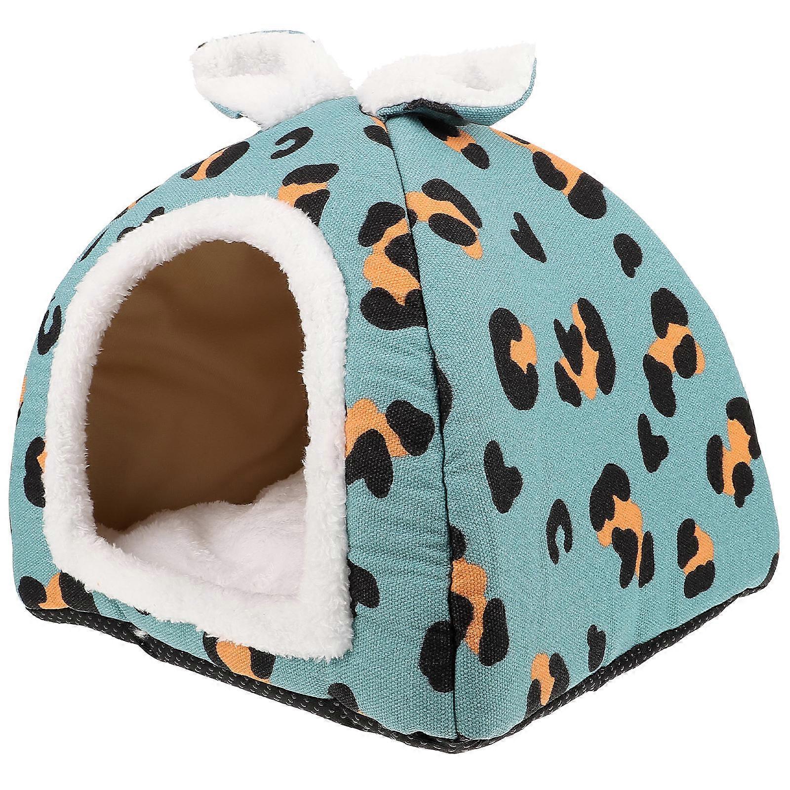 Hamster Bed House Small Animal Warm Bed Pet Sleeping Nest Pattern 28x28x6 Cm Sleeping 1Pcs