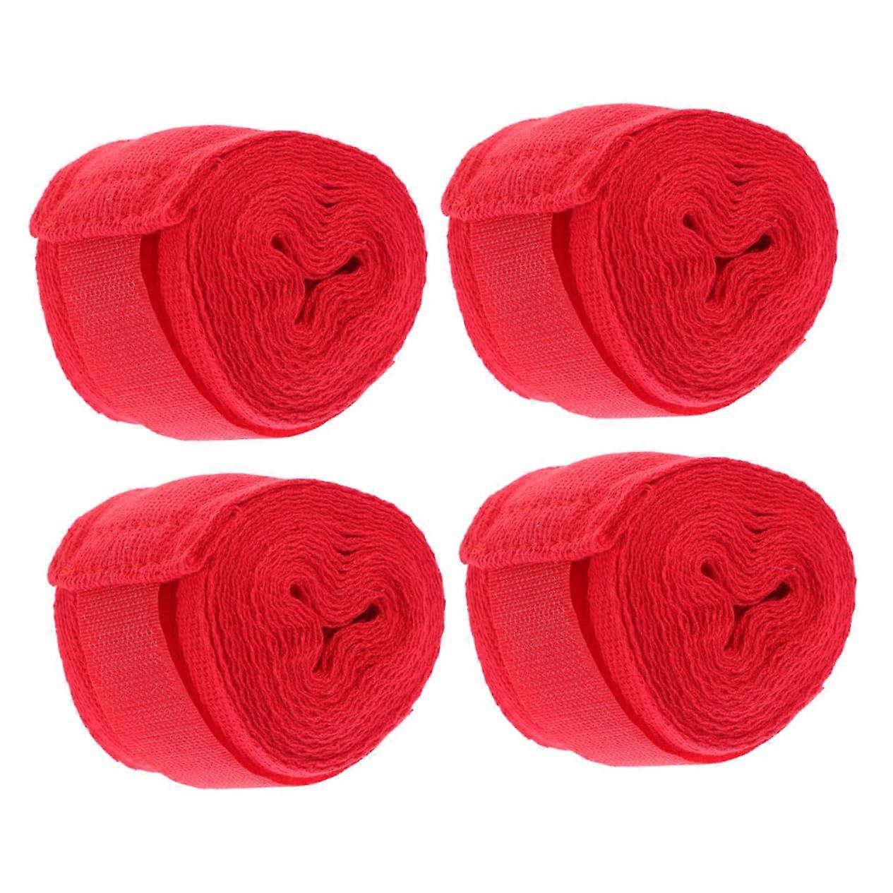 Boxing Training Gloves with 4 Rolls Cotton Wrist Straps and Punch Bag Handle for Men - Durable Boxing Wraps and Punch Pad