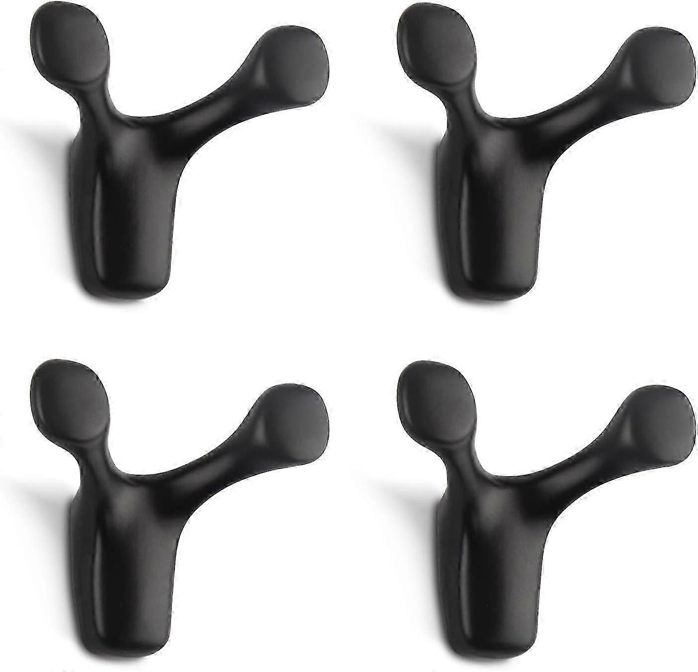 4pcs Antler Coat Hooks Wall Mounted