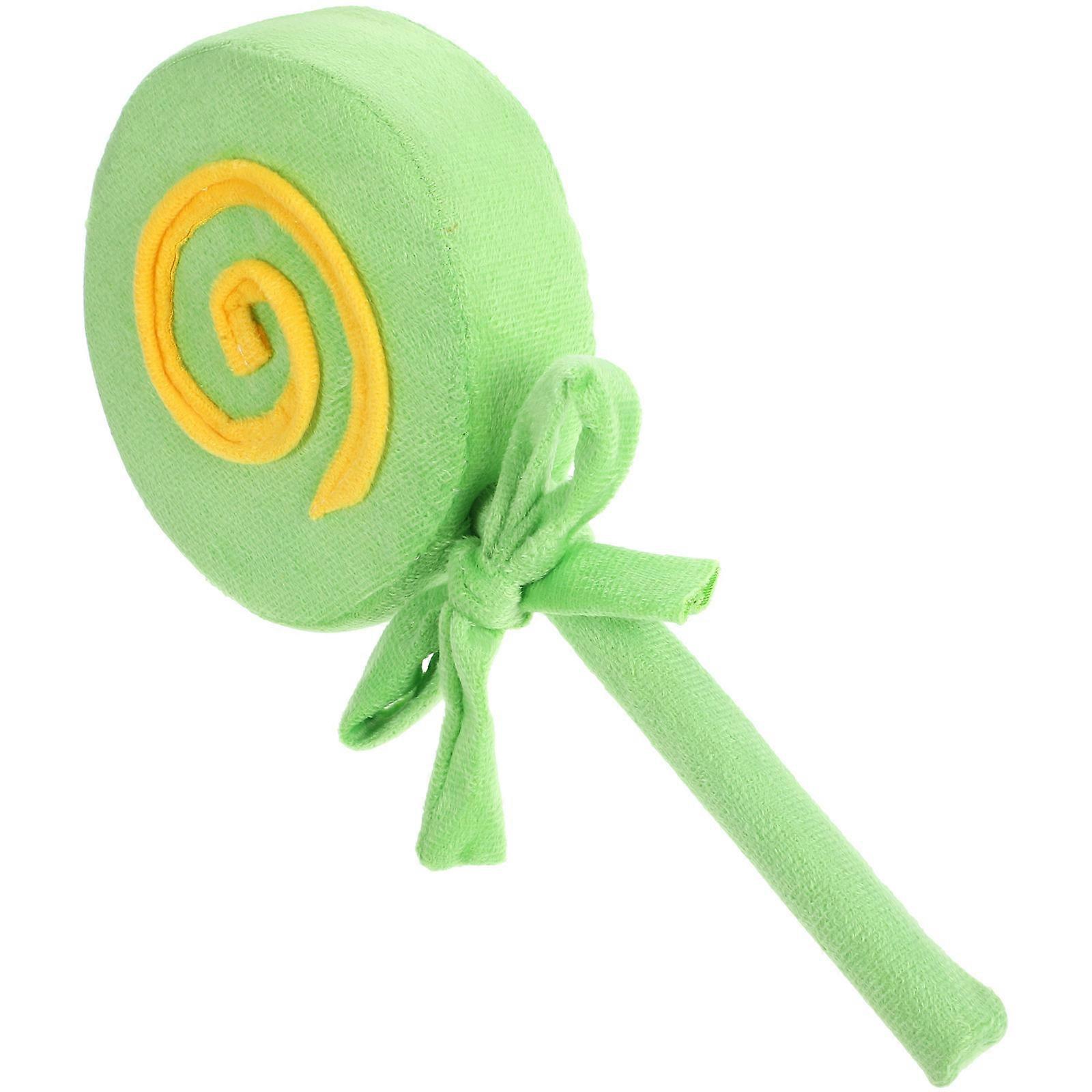 Large Lollipops Simulation Lollipop Prop For Photo Shoots Round Realistic Design Green 10.61X5.50X1.57in 1Pcs