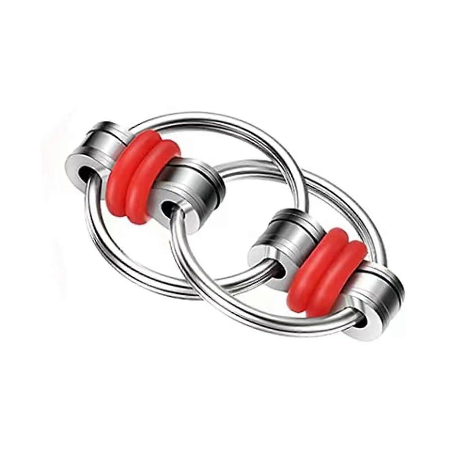 Decompression Bike Chain Finger Spinner Sensory Metal Puzzle Keychain M42x2 Thread Size