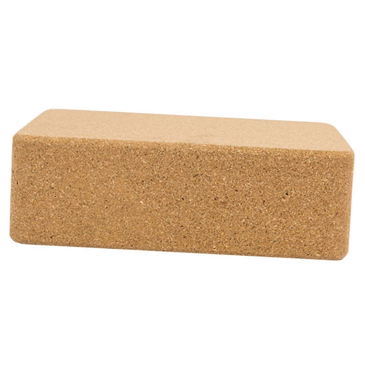 Cork Yoga Block - High Density Foam Yoga Stone for Stretching and Lifting Aid, Compatible with Yoga Mats and Balls