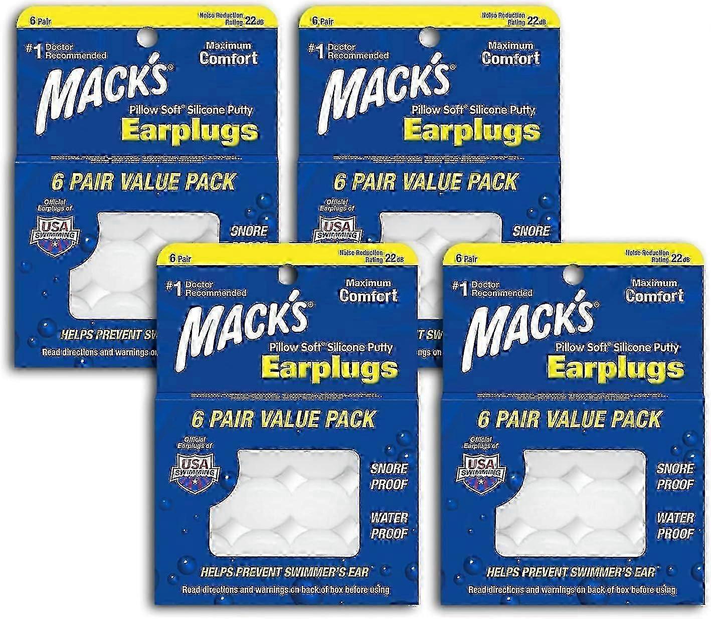 2025 Pillow Soft Silicone Earplugs (4 Pack)