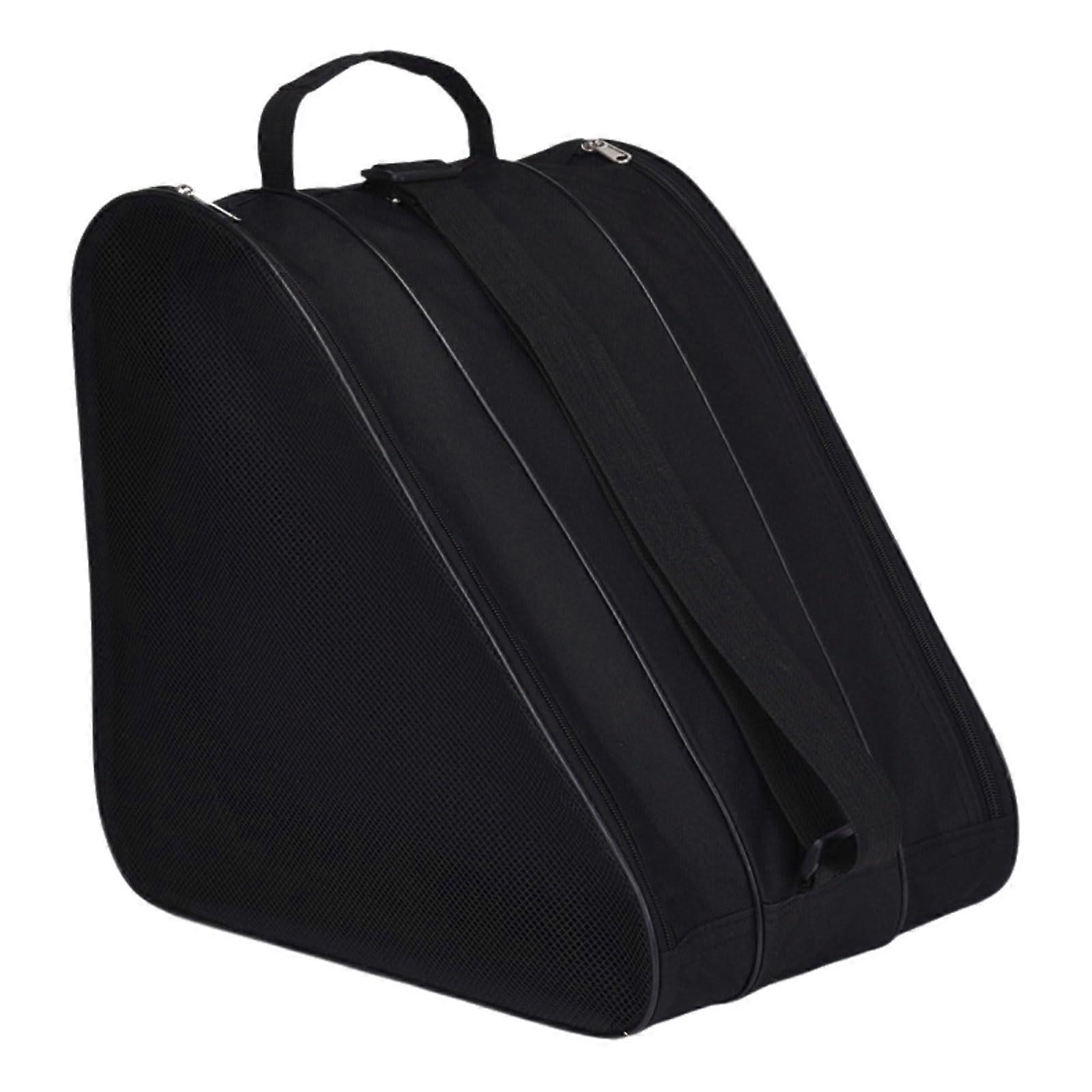 Roller Skate Bag with Adjustable Shoulder Strap, Waterproof Ice Skate Bag for Skates Shoes, Breathable Storage for Ice Skating