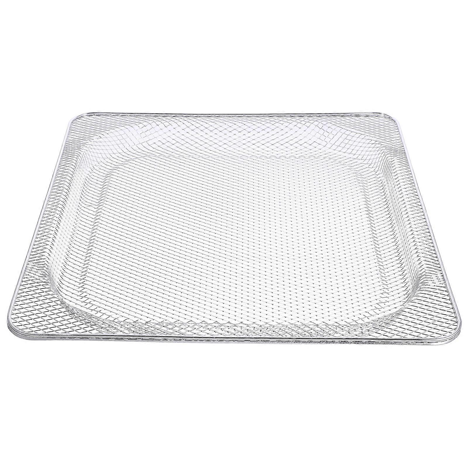 Stainless Steel Air Fryer Basket for Even Cooking, Oil Draining French Fries Net, Compatible with Air Fryers, Kitchen Cooking Tool