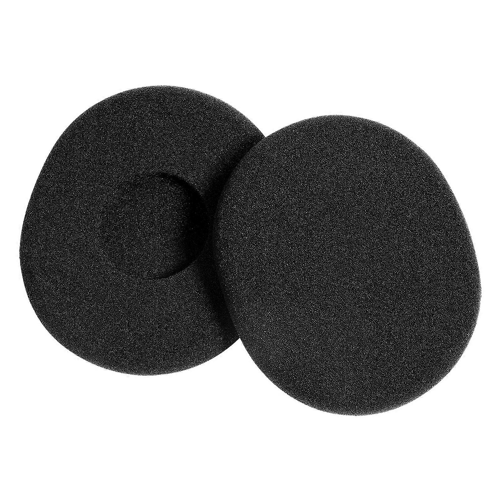 Headset Pads for Daily Use Black 7.5 x 6.5 x 1.2 cm Simple and Practical Improve Bass Performance 1 Pair