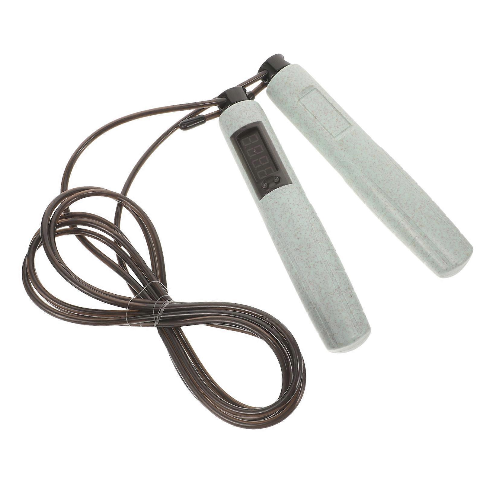 Black Wire Jump Rope for Fitness Use Suitable for Adults and Children Cordless Easy to Carry