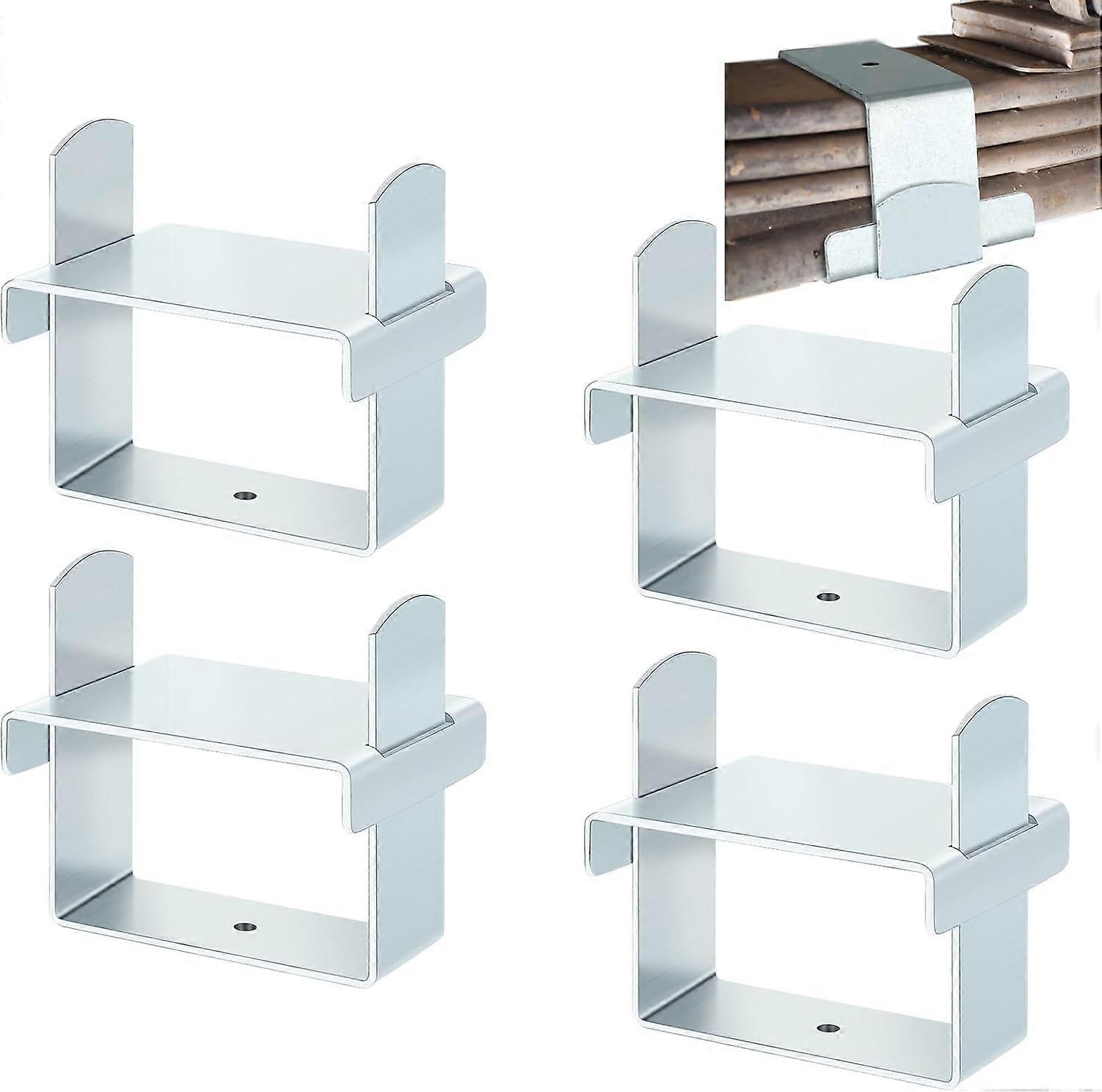 4 Pcs Leaf Spring Clamp Kit Leaf Springs up to 2.5” Wide Lock Leaf Spring Together for Vehicles Stabilizing Control  (Silver)