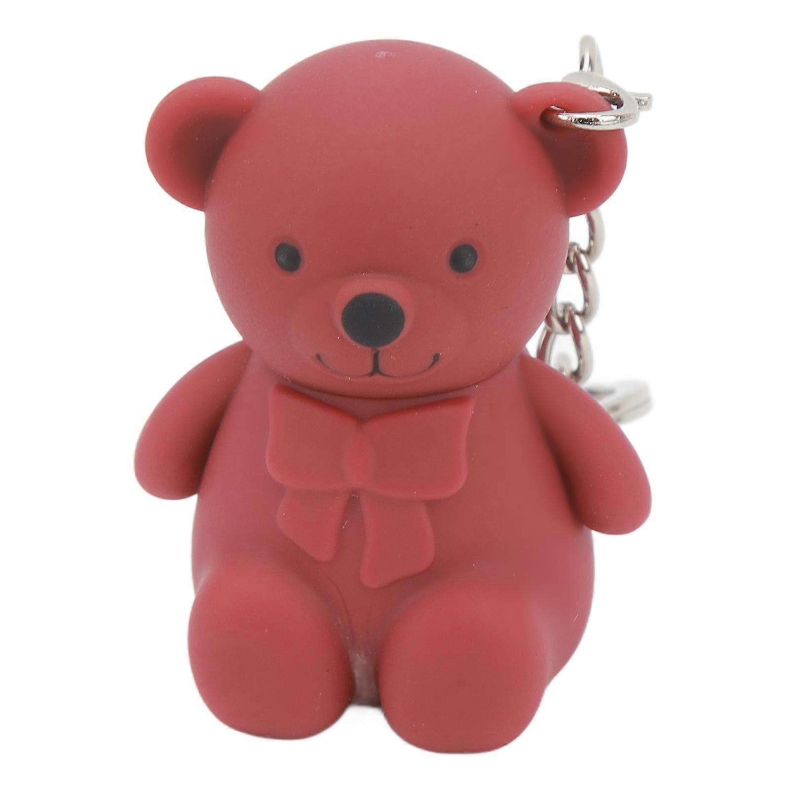 Matte Lip Mud High Pigment Bear Key Chain Long Lasting Creamy Texture Lipstick Clay 04