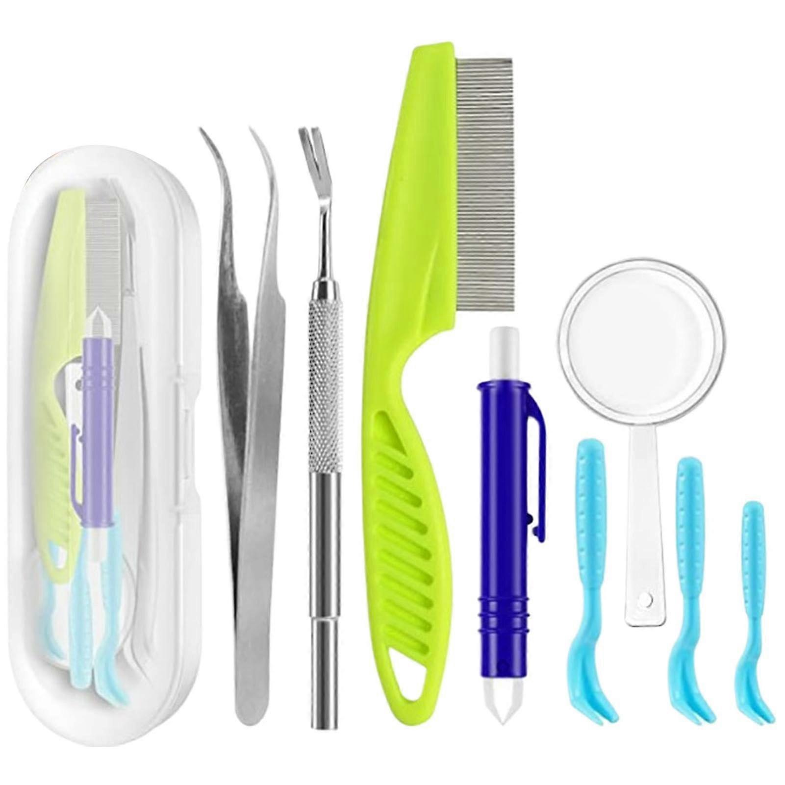 Tick Removal Set, Tick Remover for Dogs Portable Tick Removal Tweezers
