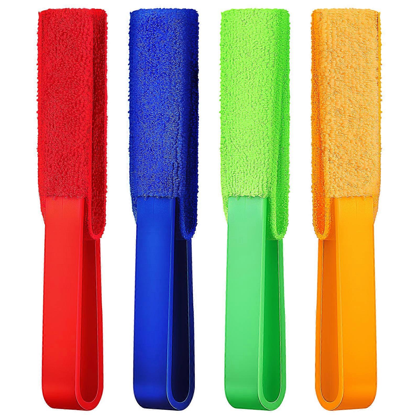 4 Gap Cleaning Brushes for Blinds, Crevices & Hard to Reach Areas Easy Dust Removal for Air Vents, Car Vents & Tight Spaces