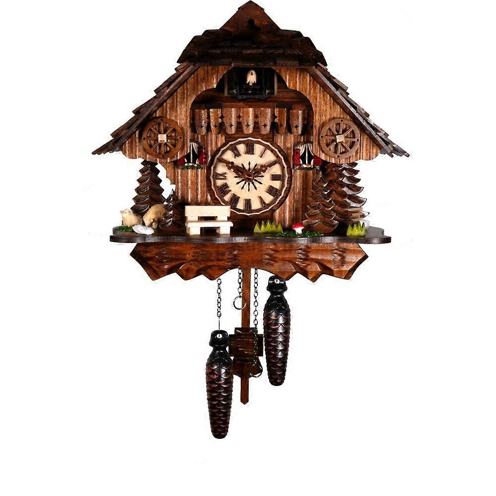 Engstler - 343_Q - Cuckoo Clock - Quartz - Walnut - 28 cm