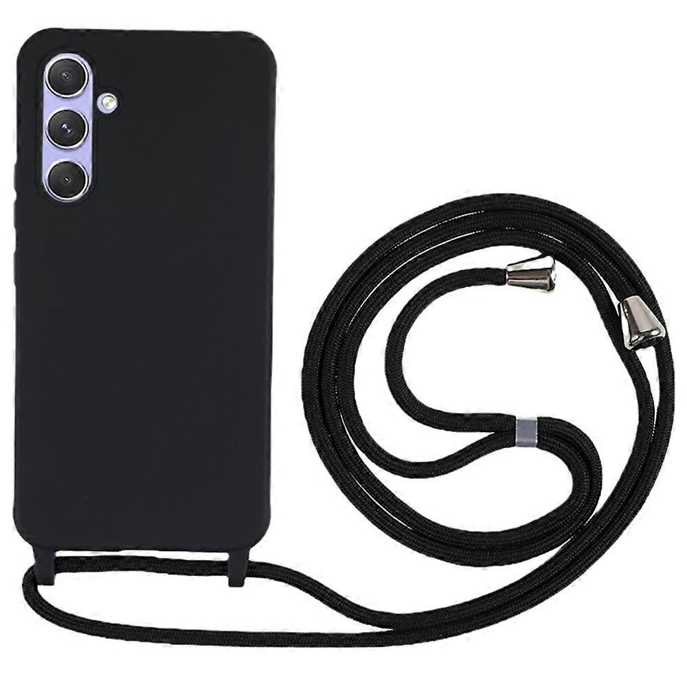 Compatible For Samsung Galaxy A55 5G Cell Phone Case TPU Drop-resistant Shell with Long Strap