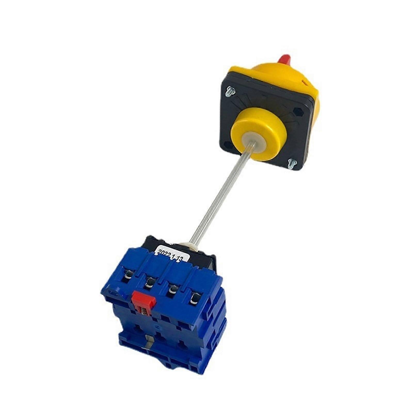 3/4P Disconnector with Padlock Panel, 32 A, 4pole, 2 positions, On/Off, with Aluminum Rod, Rotary Cam Selector Switch YMD1132B/4P, 1 piece (32A 4P)