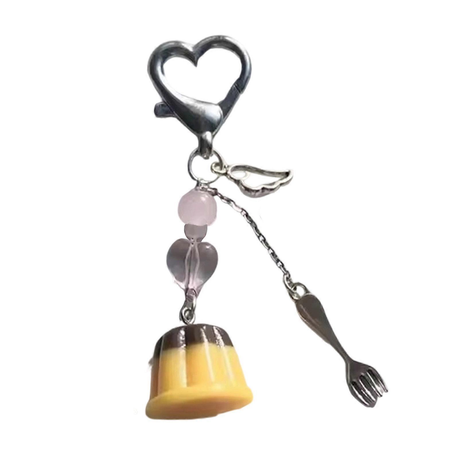 Decorative Keychain Ornament Retro Keyring Accessory Bag Pendant Charm Resistant to Scratches for Friend or Daily Multicolor