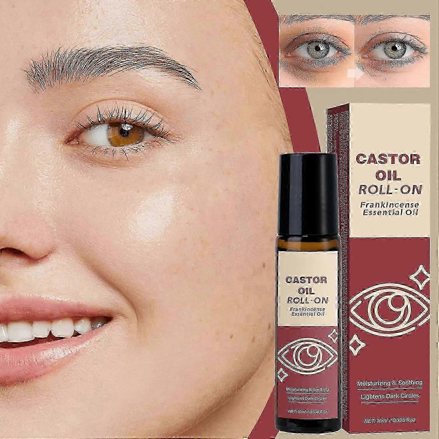 Huile de ricin pour la croissance des cheveux, huile de curling naturelle, huile de ricin bio pour la peau et les cheveux, soulage la peau sèche, application de bille