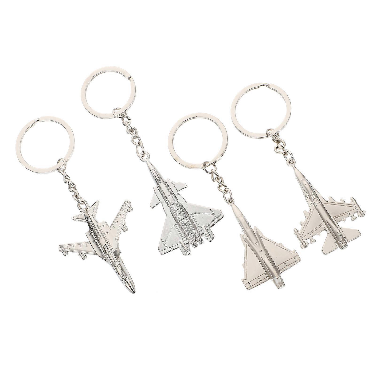 Here's a refined and engaging product description based on your input:
**4pcs Airplane Shaped Keyholder Pendants – Creative DIY Bag Keychain