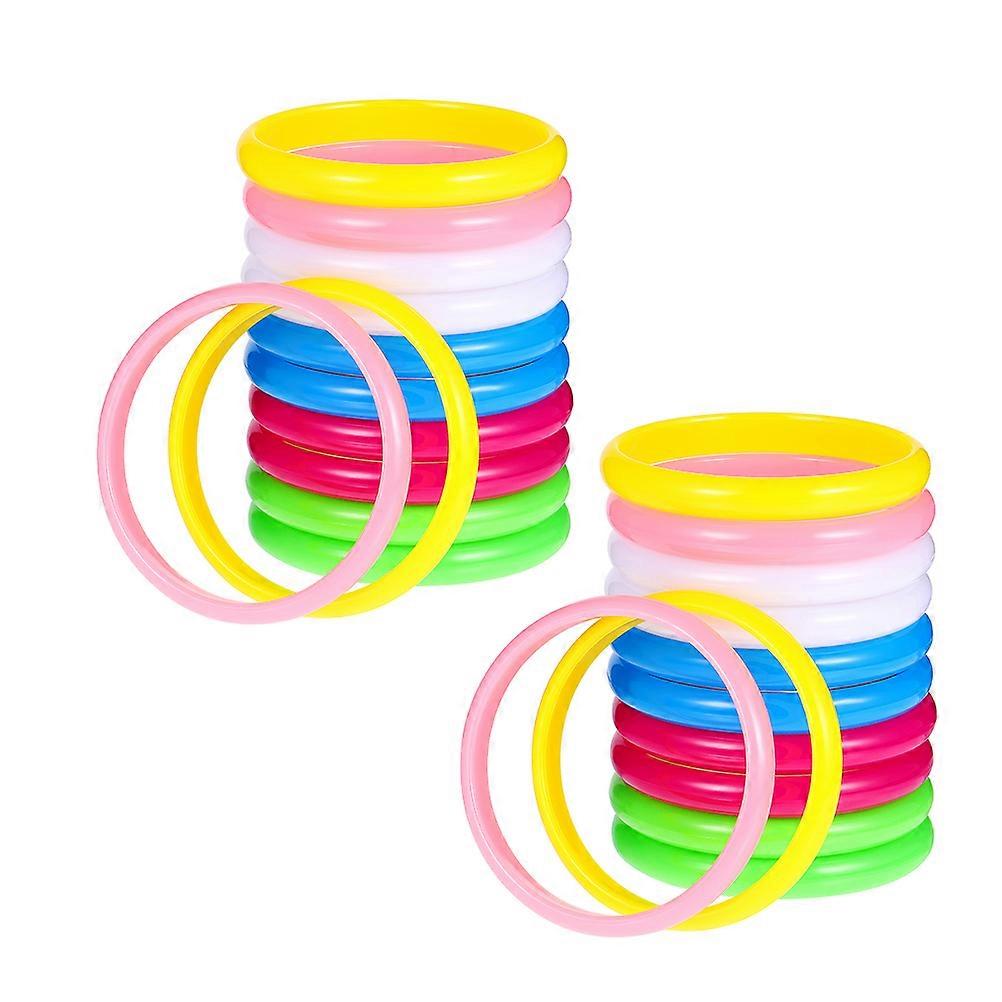 Here's a polished and professional product description based on your input:

 

**24pcs Candy Color Plastic Bangle Bracelets – Lightweight &