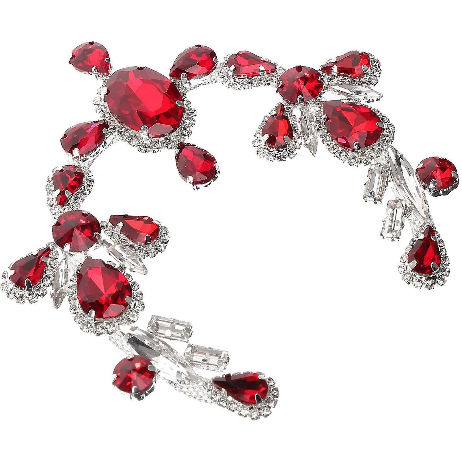 Water Drop Applique Patches for Decoration Alloy Crystal