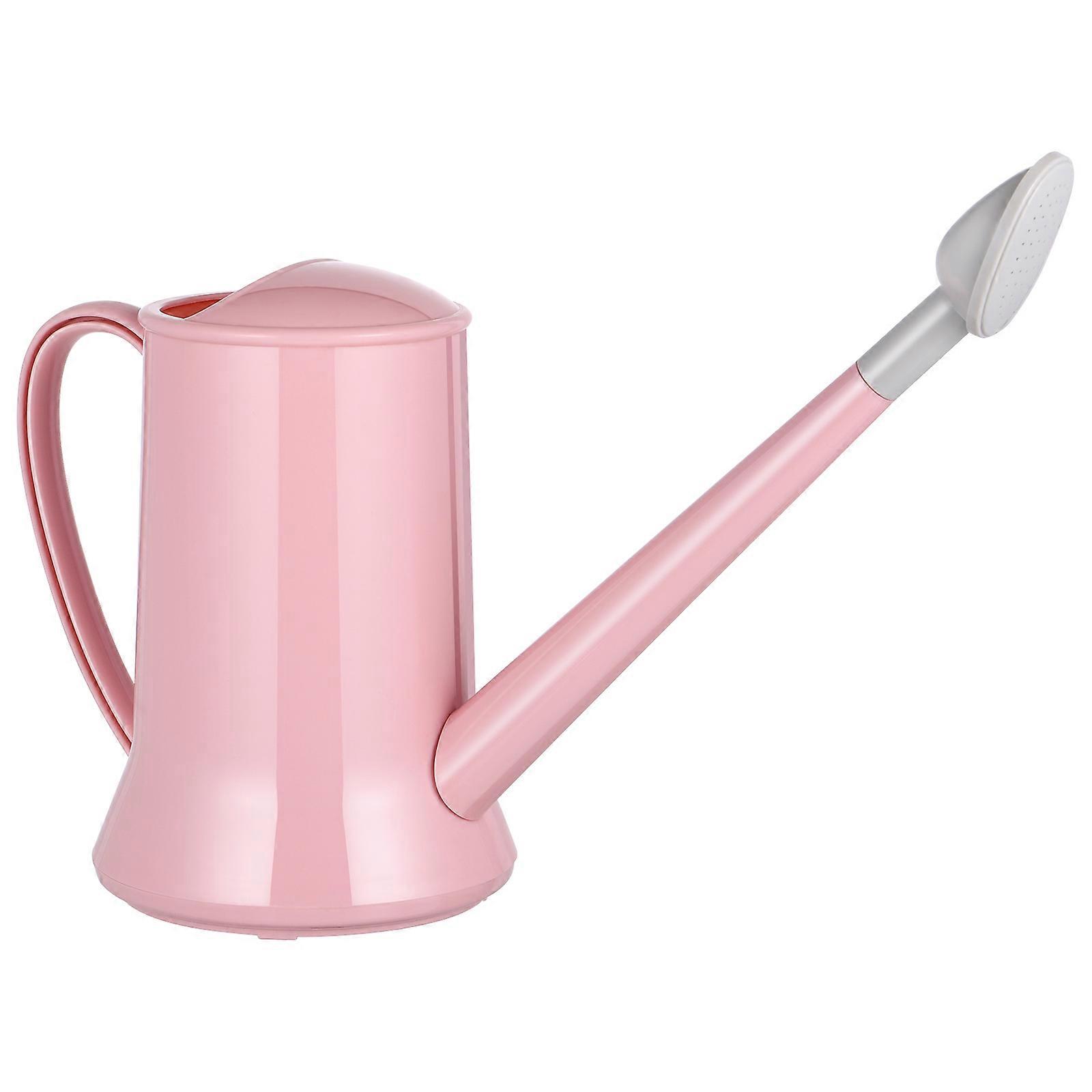 Durable Plastic Watering Pot with Long Spout for Garden Use Pink 1 Piece