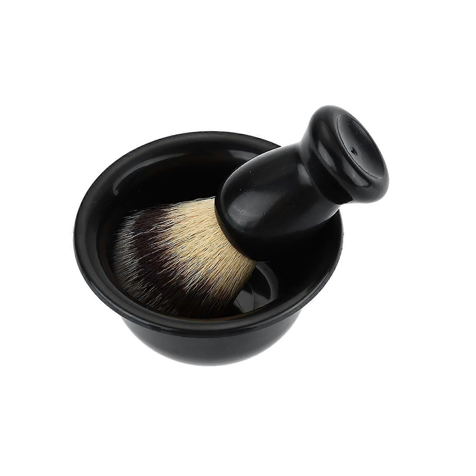 3 in 1 Shaving Brush Set, Modern Design Acrylic and Bristle Shaving Cleaning Tool for Home and Travel Use