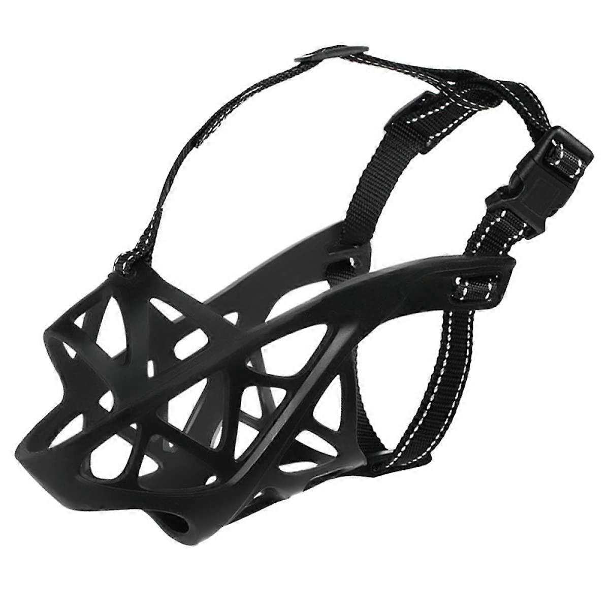 Dog Muzzle Breathable Adjustable TPR Material For Bite Protection Allows Drinking And Panting