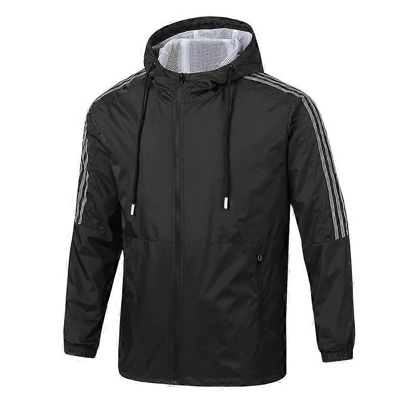 Spring and Autumn Korean Hooded Loose Plus Size Couple Jacket, Men's and Women's Sports Casual Thin Windbreaker