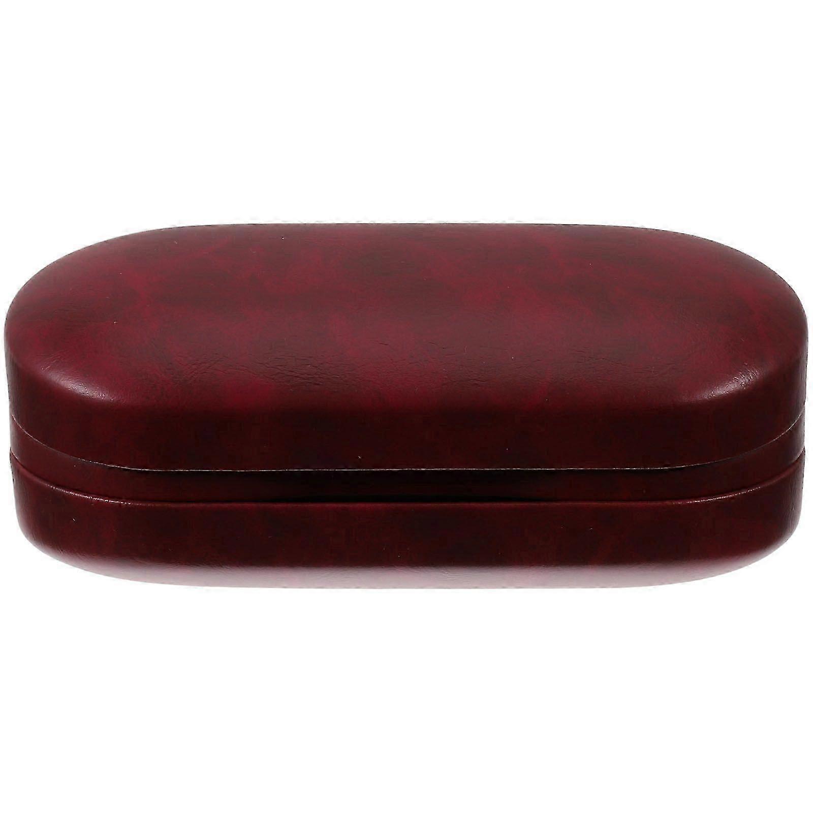 Dual Sided Eyeglasses Box Case Storage Holder Compact Large Hardshell for Eyewear Protection