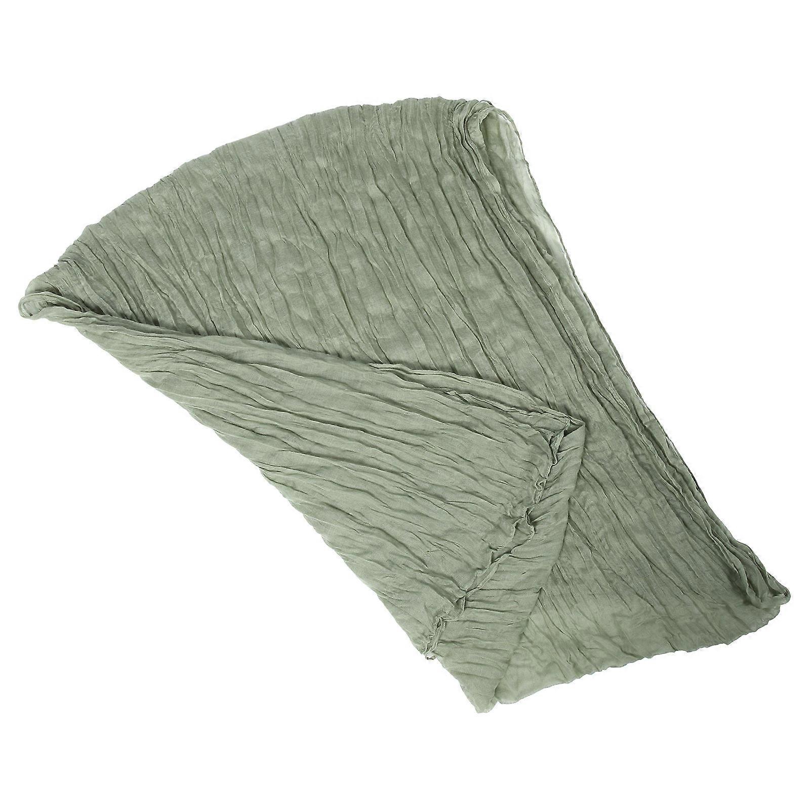 Table Cloth Runner For Party Decoration Rectangular Shape Green 300x90cm Polyester Table Decoration 1Pcs