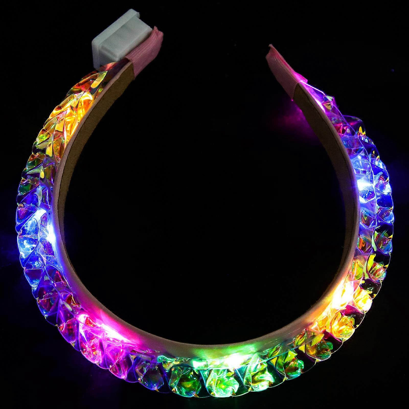 Glowing Wave Hair Band for Women – Lightweight Durable Carnival Party Cosplay Accessory
