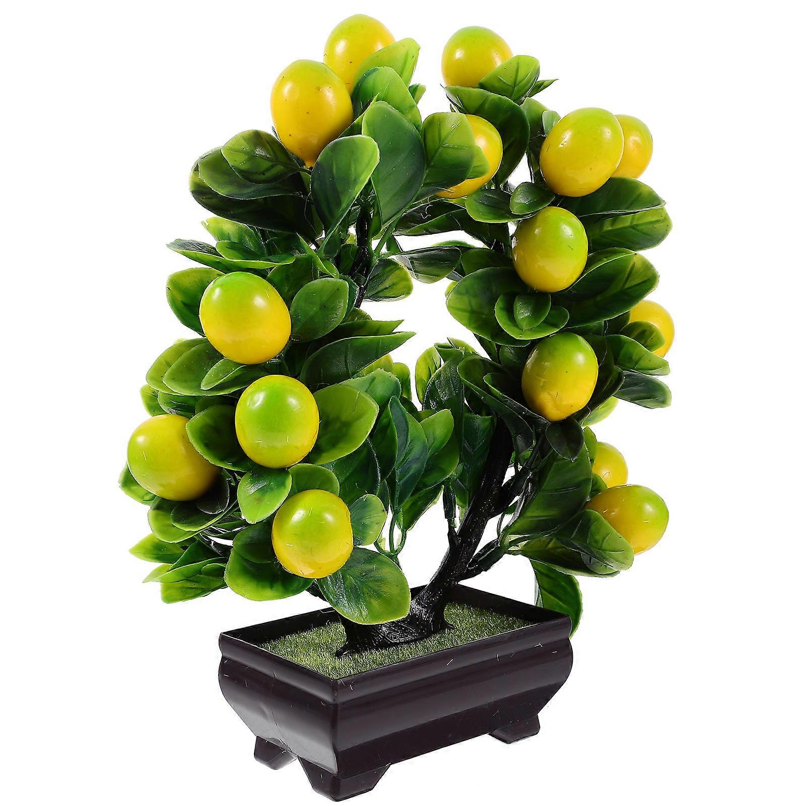 Multi Color Artificial Potted Plant for Decor Made of Plastic Vivid and Realistic Appearance