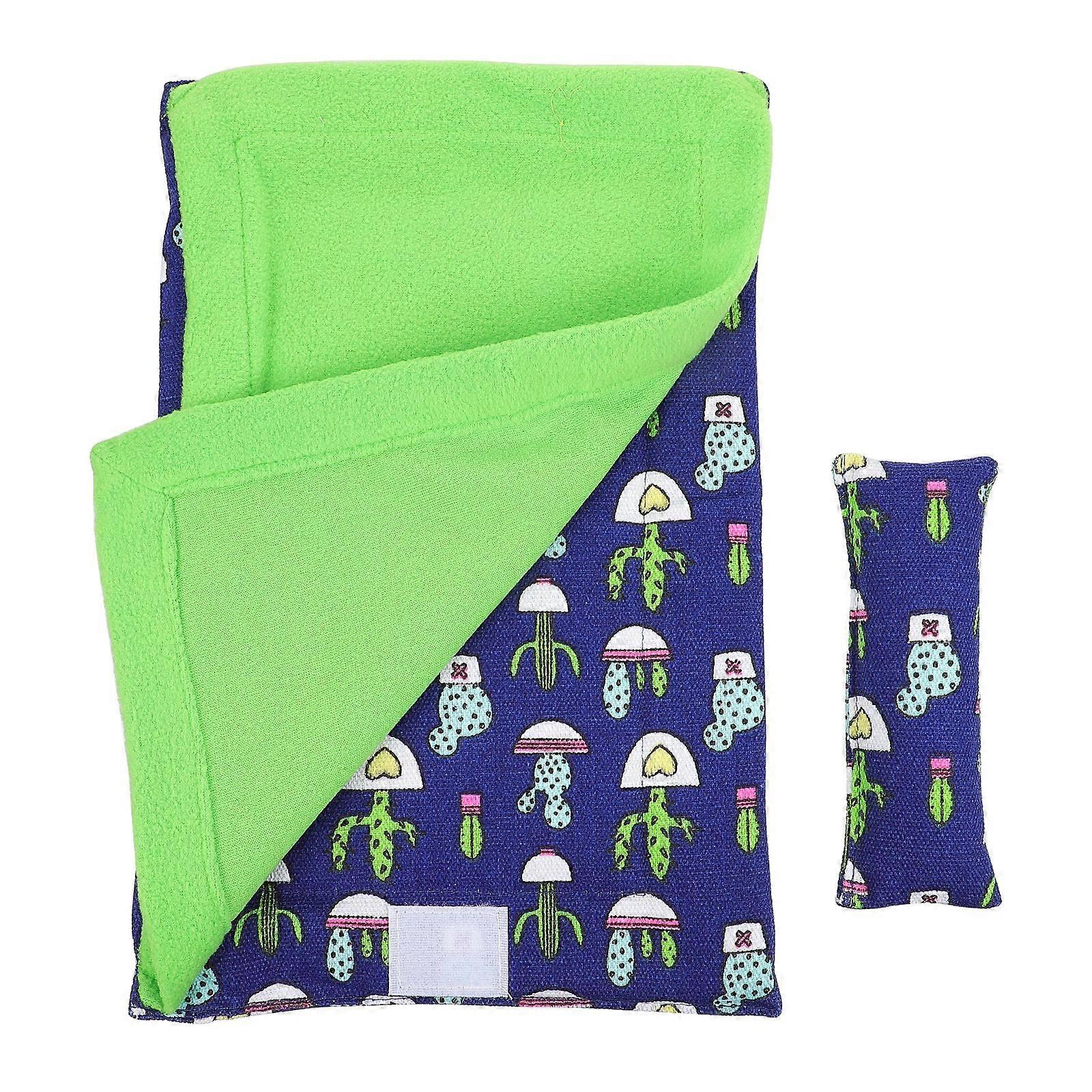 1 Set Reptile Sleeping Bag Reptile Pets' Sleeping Habitat Bed with Blanket