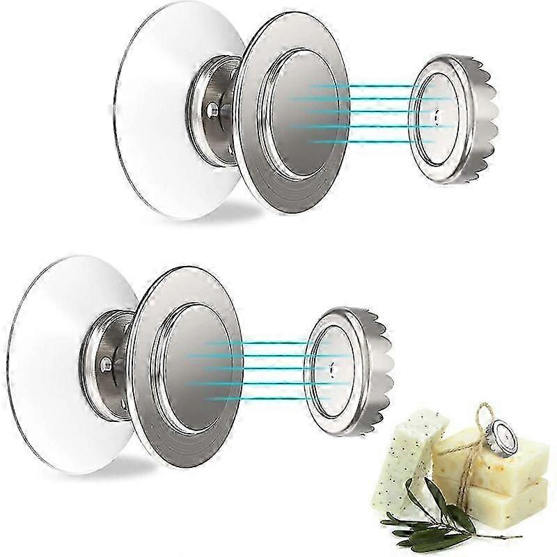 2025 Luxurious Bathroom Essentials, Magnetic Soap Holder With Floating Design, Self Draining Stainless Steel Dock, Rustproof And Easy To Clean