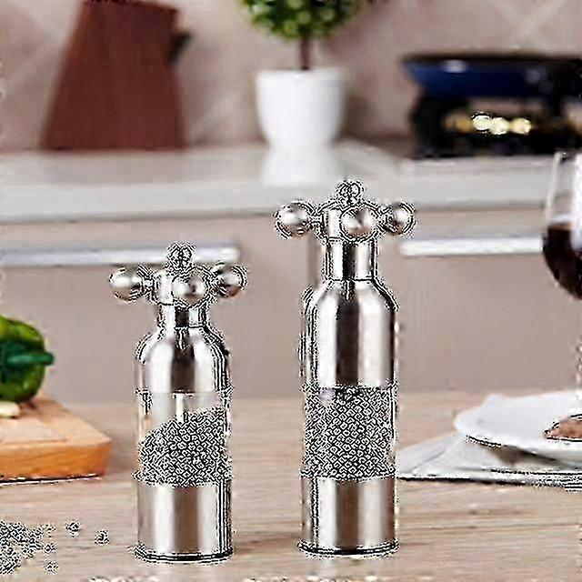 Adjustable Spice Mill for Kitchen - 17.5cm Salt and Pepper Grinder Tool with Creative Design