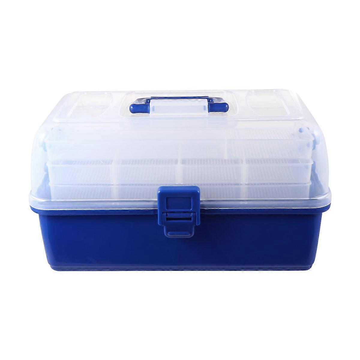 Rectangular Fishing Storage Box For Fishing Tools Featuring Premium PP Material And Convenient Handle 1Pack
