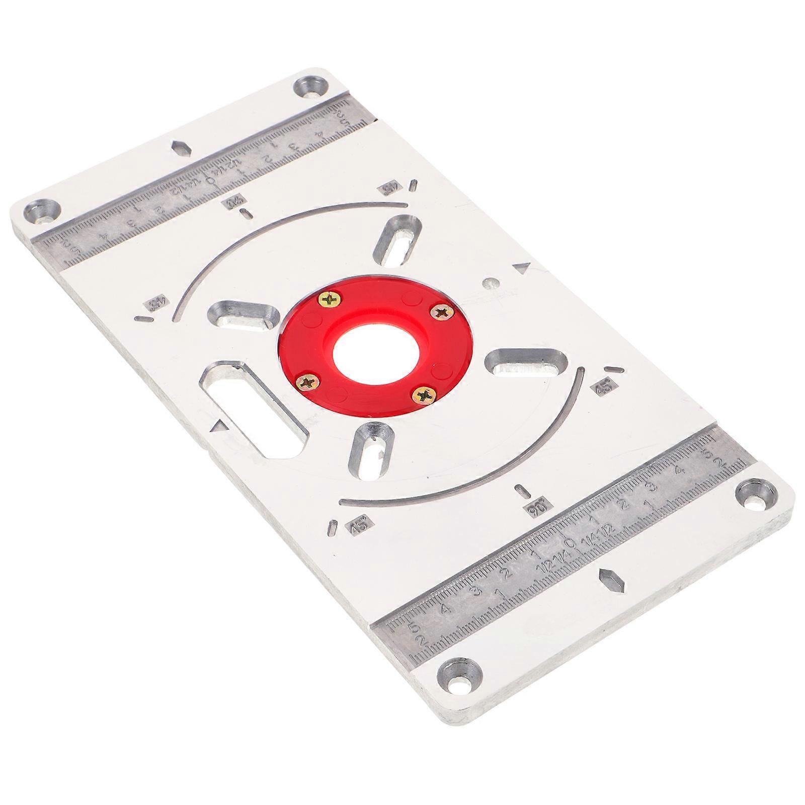 Universal Router Base Plate For Furniture Processing And Woodworking 23.30X12.00X0.80CM 1Pack Firm Metal Plastic Construction