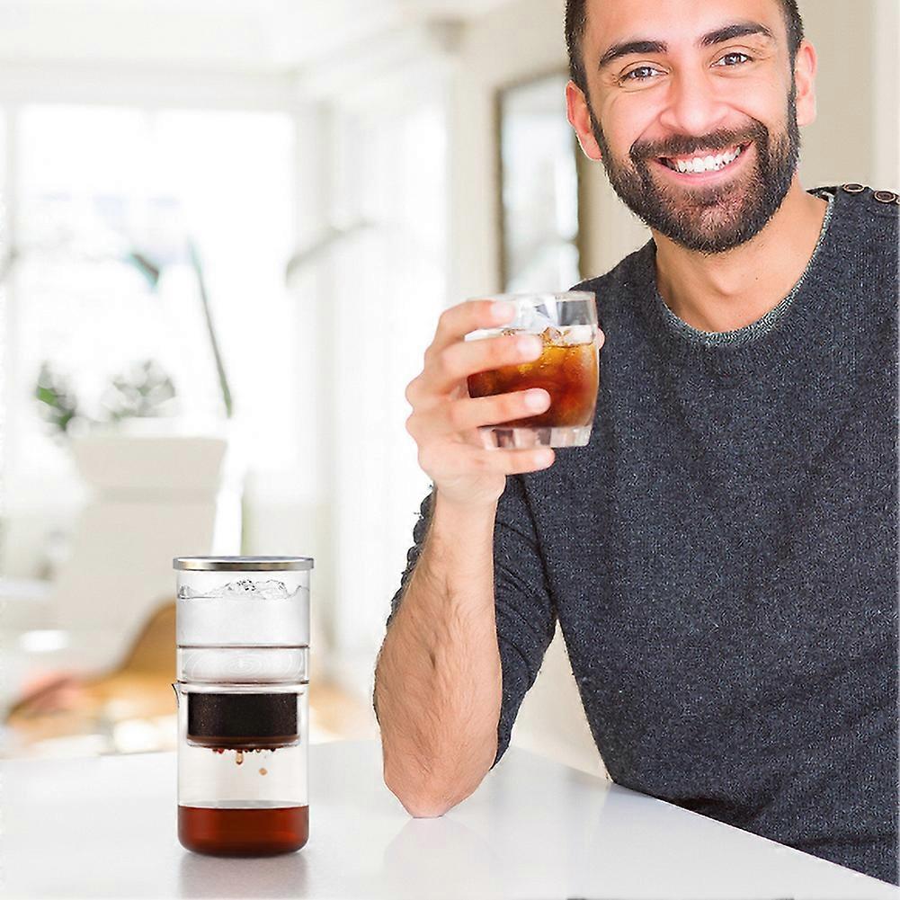 Glass Ice Coffee Pot Coffee Maker Barista Drip Filter Cold Ice Pots for Home Kitchen Bar Accessories