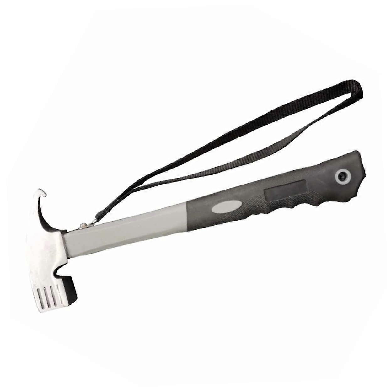 1 x Camping Hammer Outdoor Tool Stake Hammer with Nail Remover Portable and Multifunctional for Camping Garden and Home Robust Material Grey Safer
