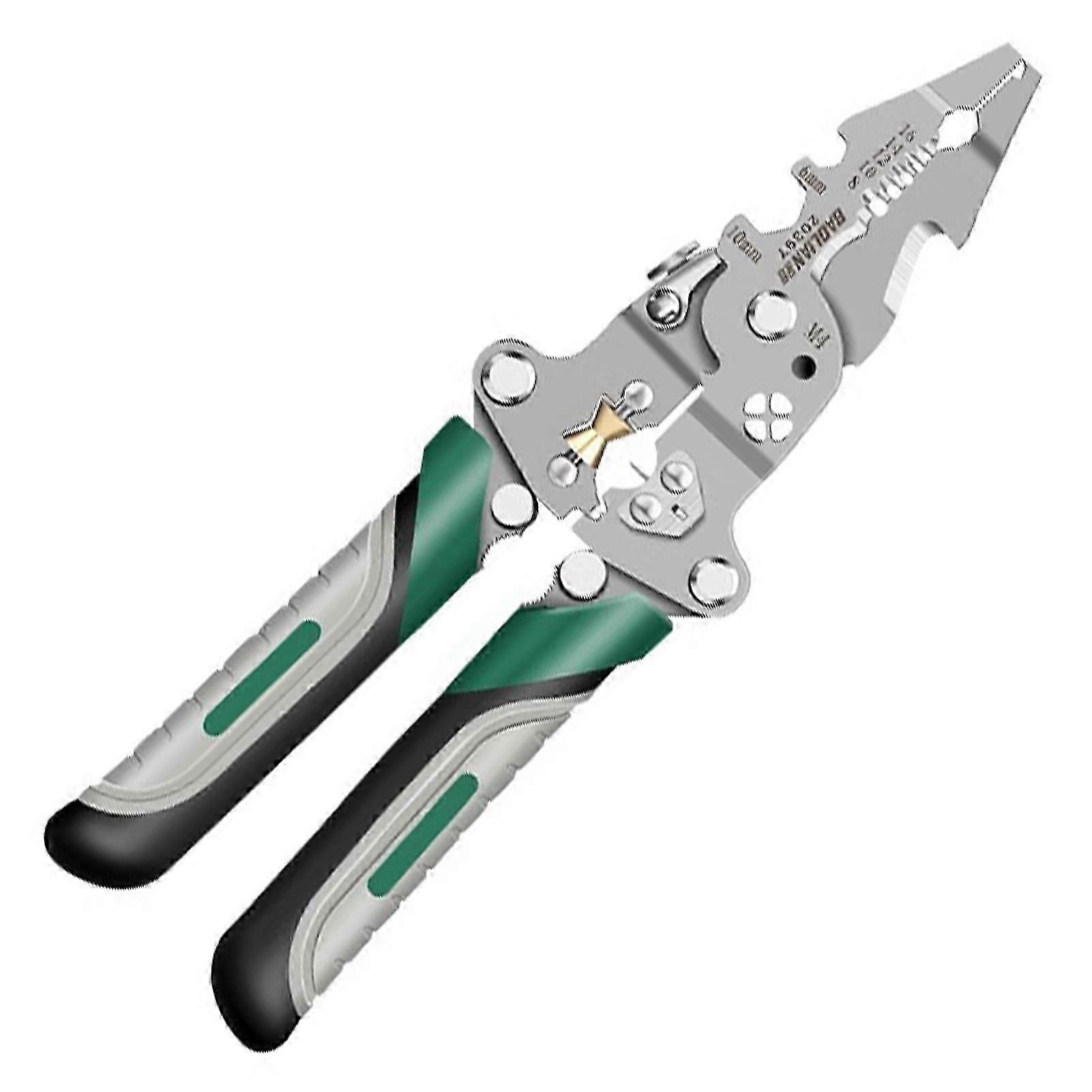18 in 1 Foldable Wire Stripper Professional Electrical Wire Stripping Tool for Wire Splitting Crimper Cutter