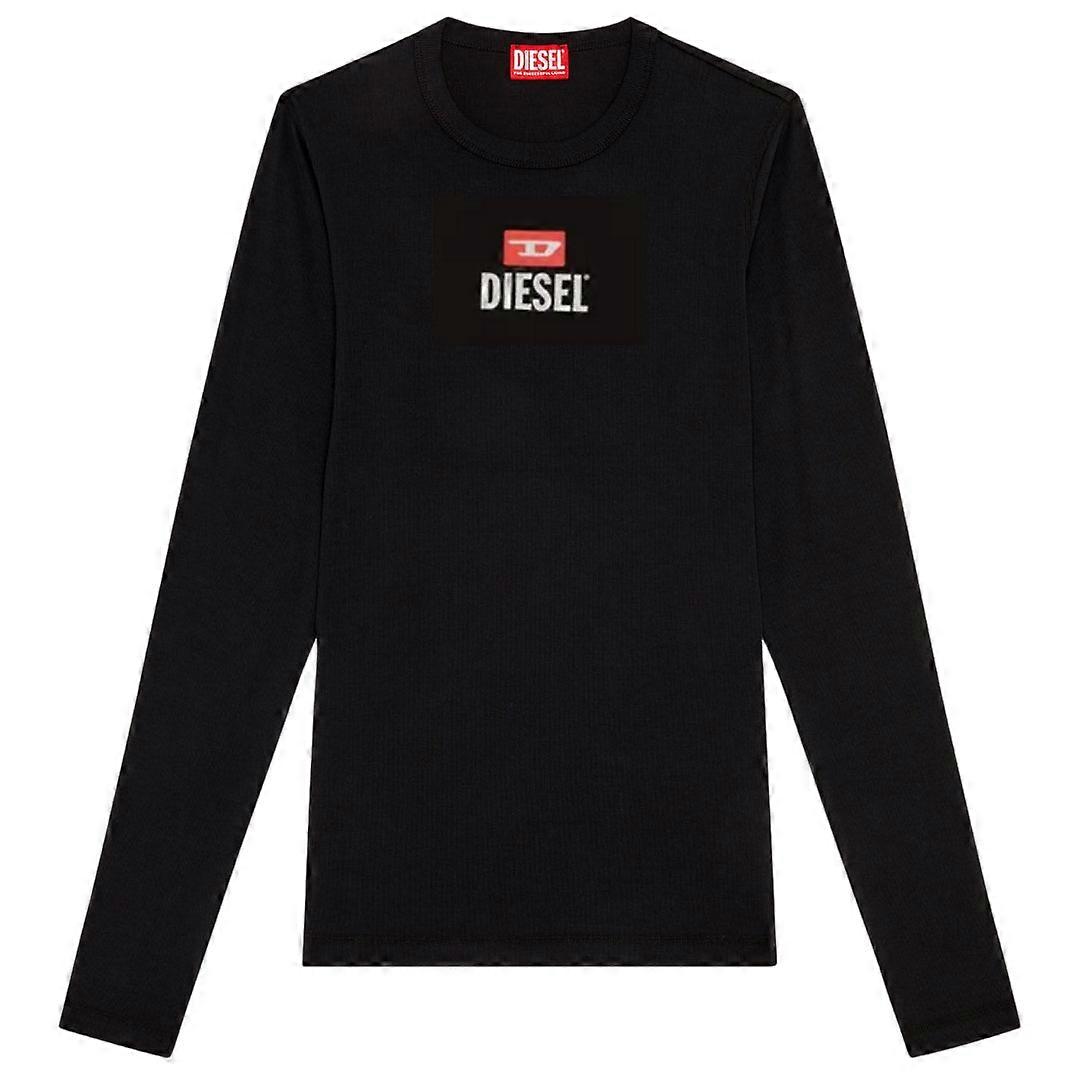 Diesel New D Logo Black Long Sleeve T-Shirt