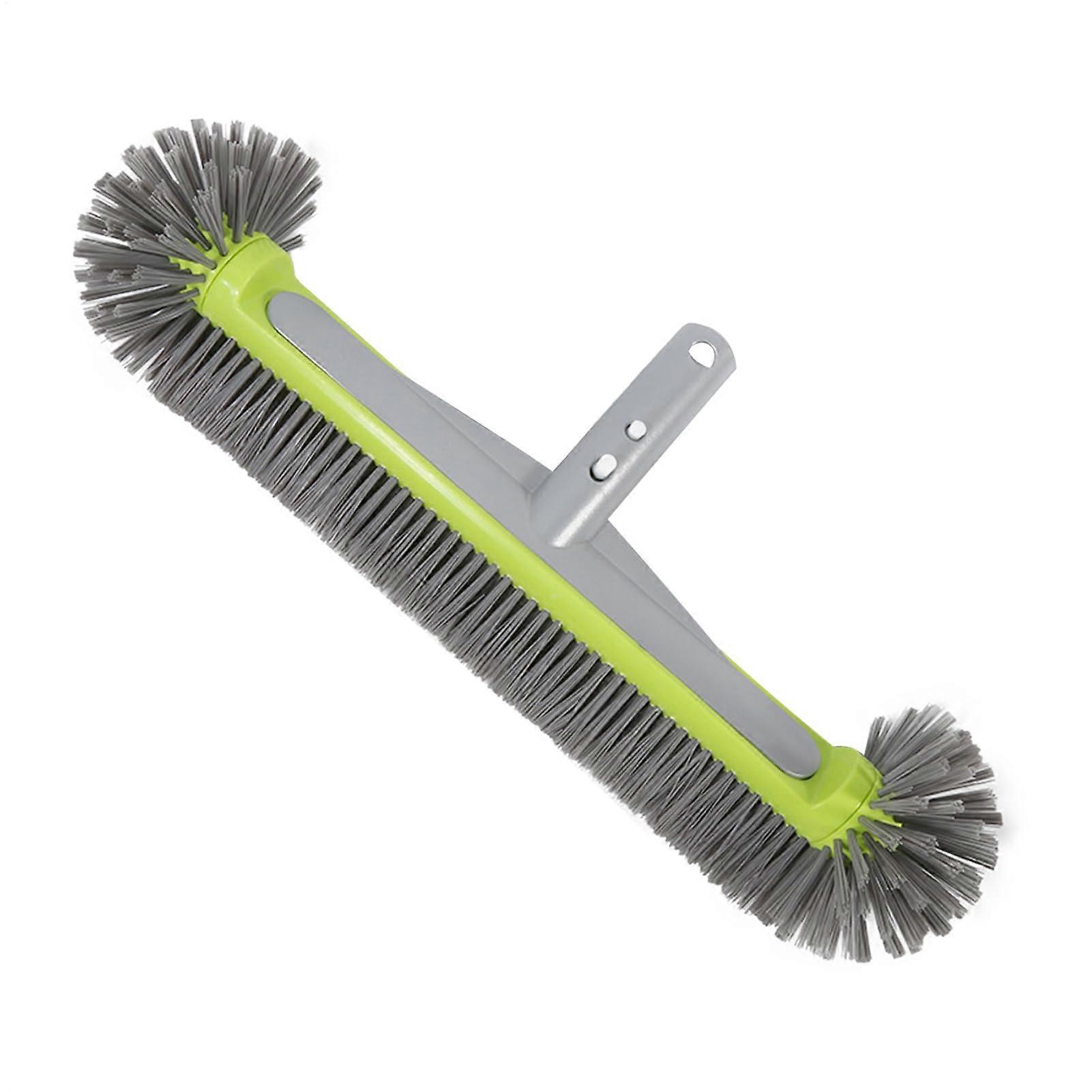 Swimming Pool Cleaner Brush  Tile Scrubbing Brush with EZClips  Sturdy Pool Cleaning Brush Designed for Surfaces and Rounded Edges