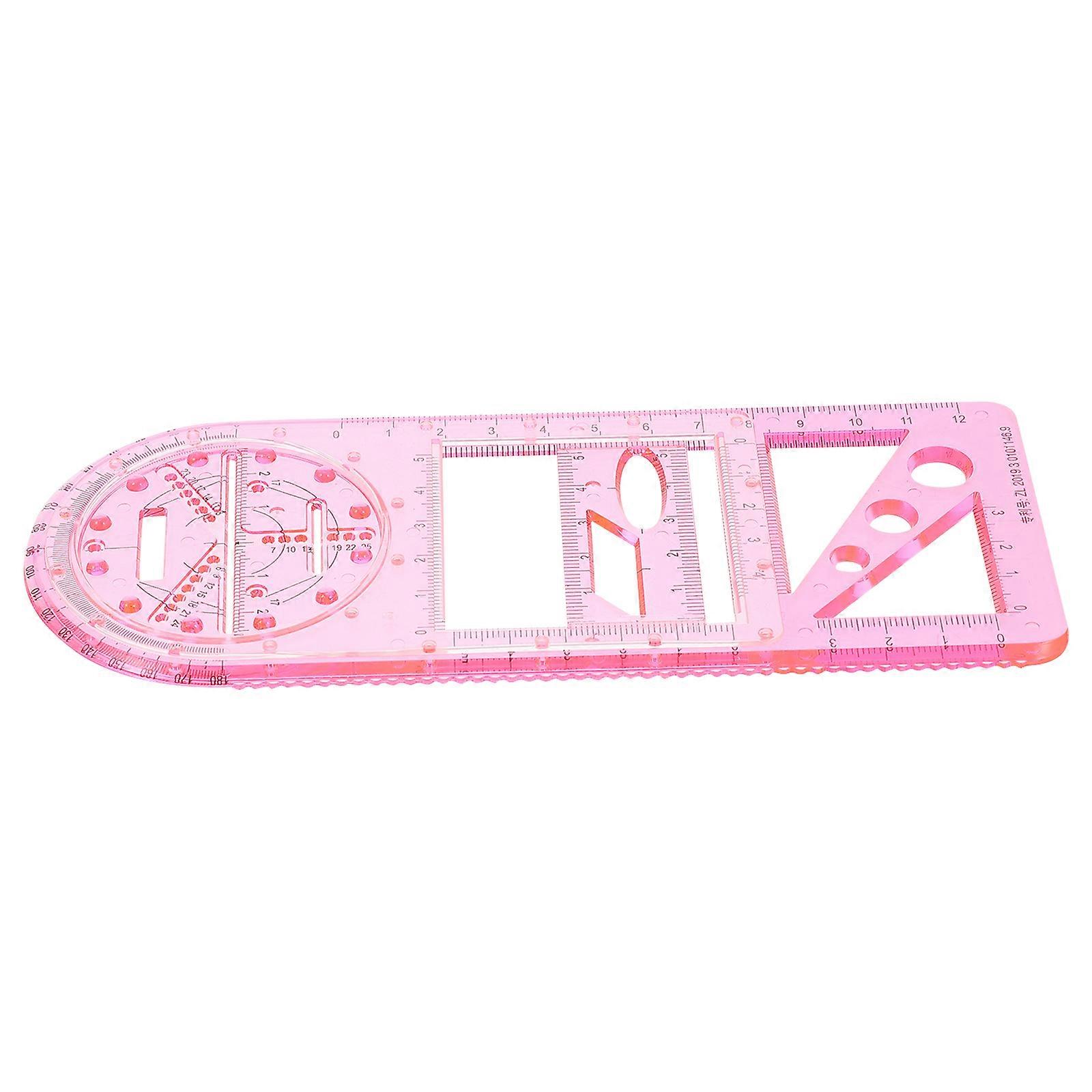 Multi-Function Ruler Set For Family And Friends In School 19X7.8Cm 1Pack