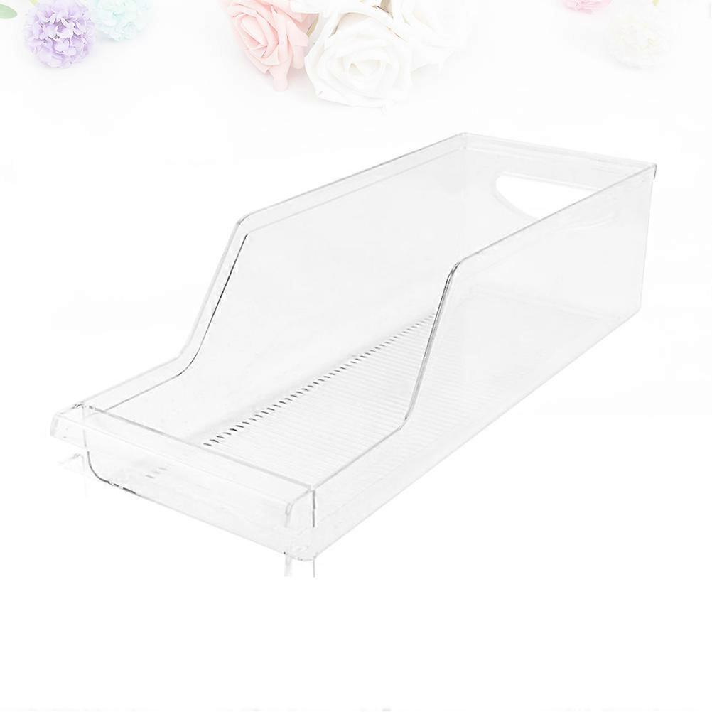 Fridge Can Dispenser Beverage Holder Transparent Space Saving Regular Kitchen 1Pcs