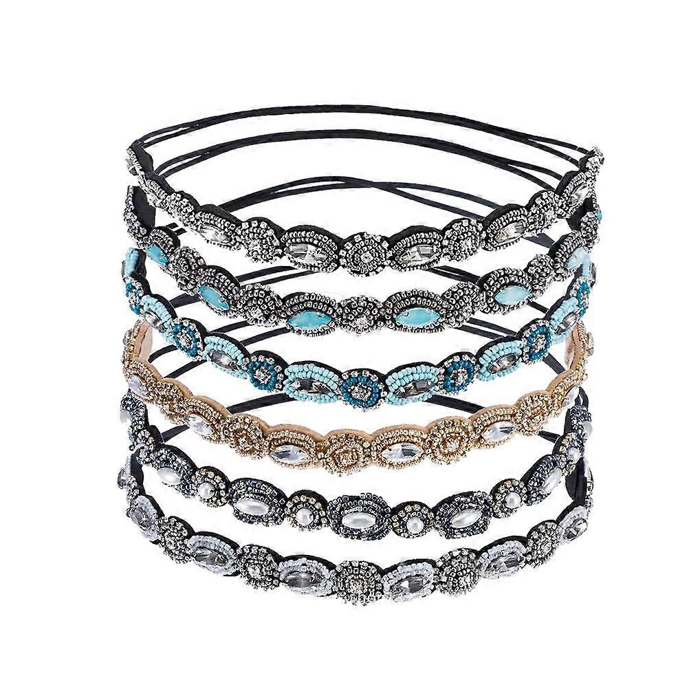 Elegant Crystal Hairband for Decoration with Good Elasticity Assorted and Fabric
