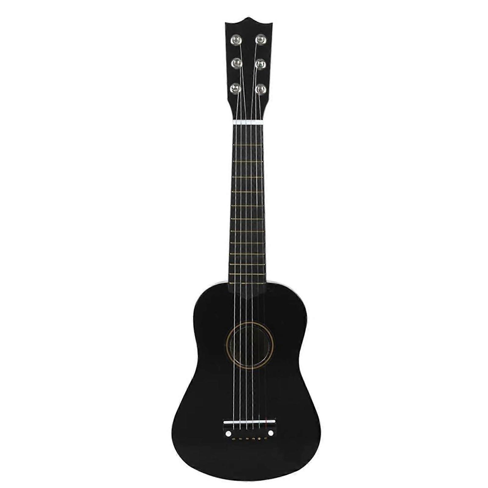 21-Inch Acoustic Guitar Ukulele For Beginners, 6-String Linden Wood Guitar, Includes Picks, Multiple Colors (C)