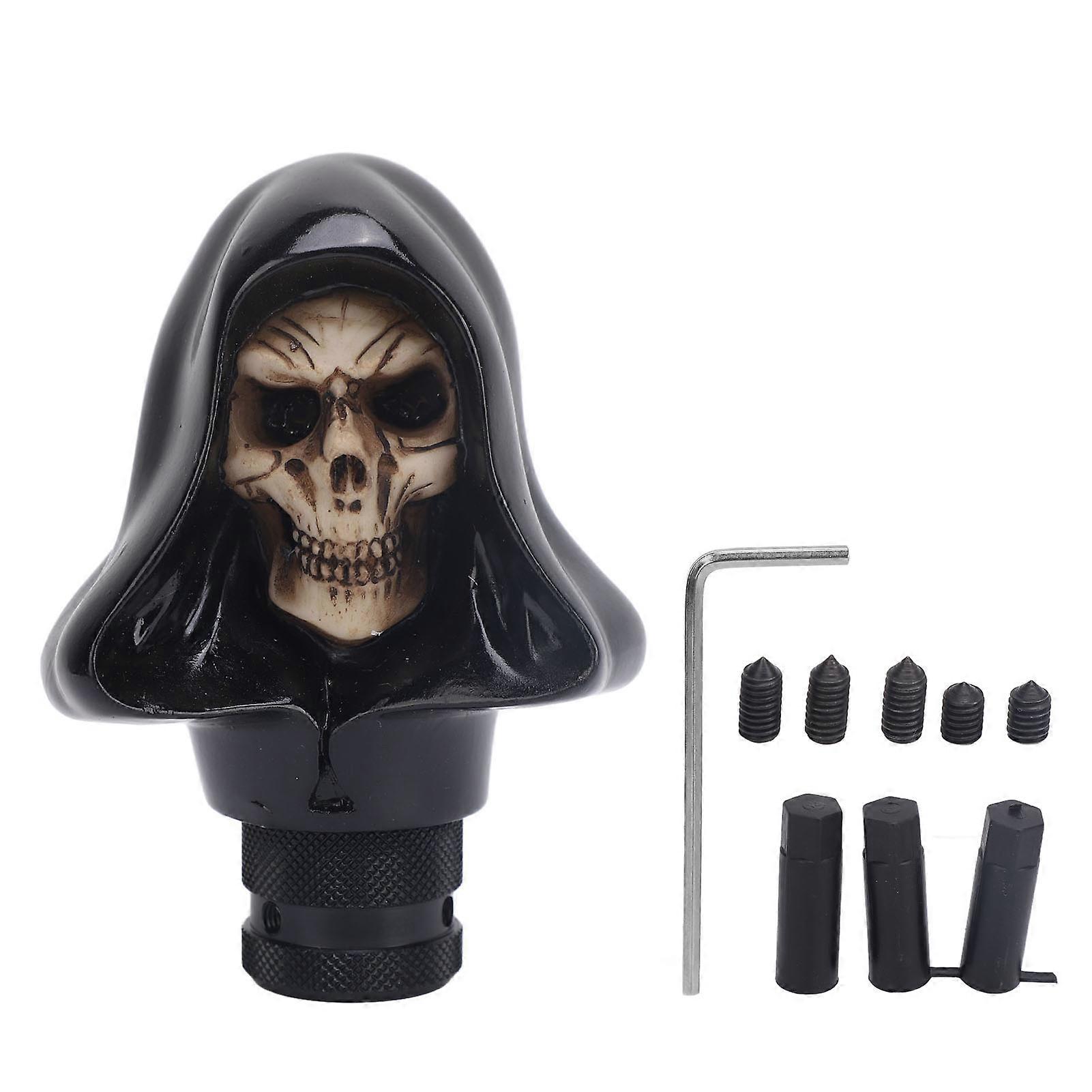 Skull Shift Knob Universal Resin Skeleton Head Gear Shift Knobs for Most Manual Transmissions Car