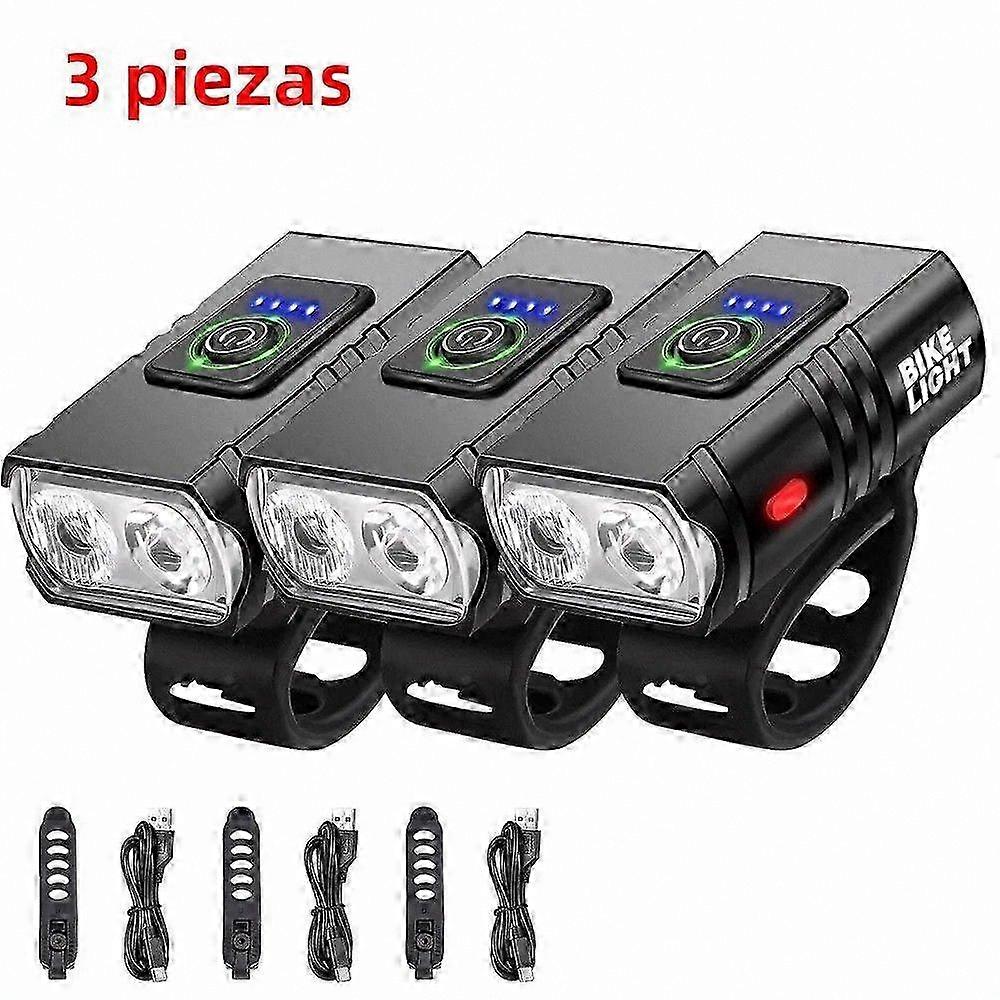 LED Bike Light, Rechargeable Waterproof Front Safety Lamp with Motion Sensor for Mountain Cycling