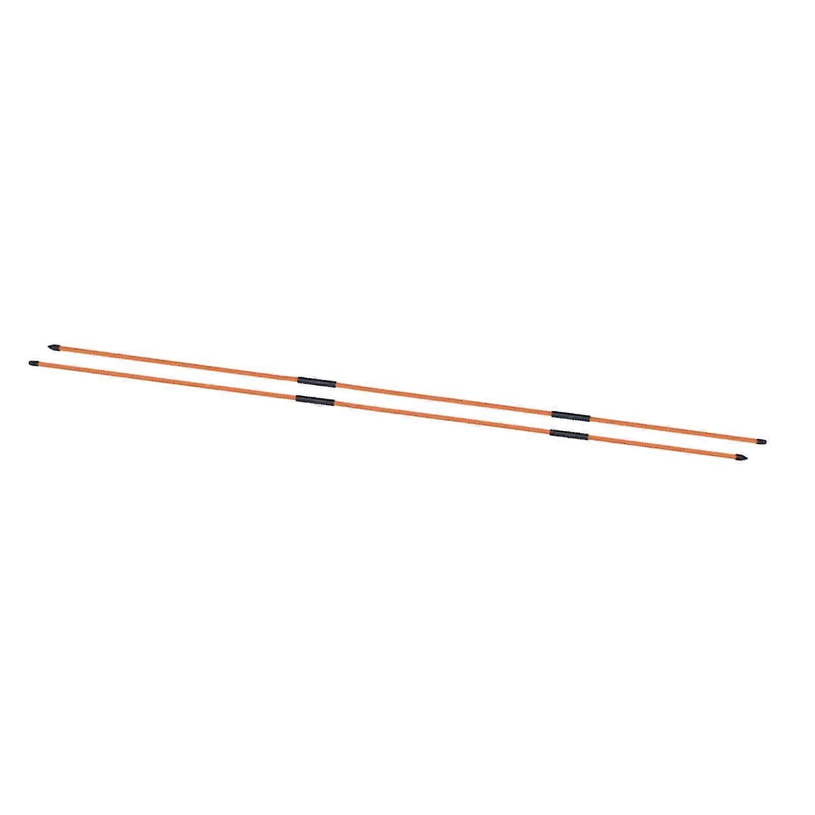 2025 2 pack Golf Alignment Sticks Golf Training Equipment Swing Rod Orange