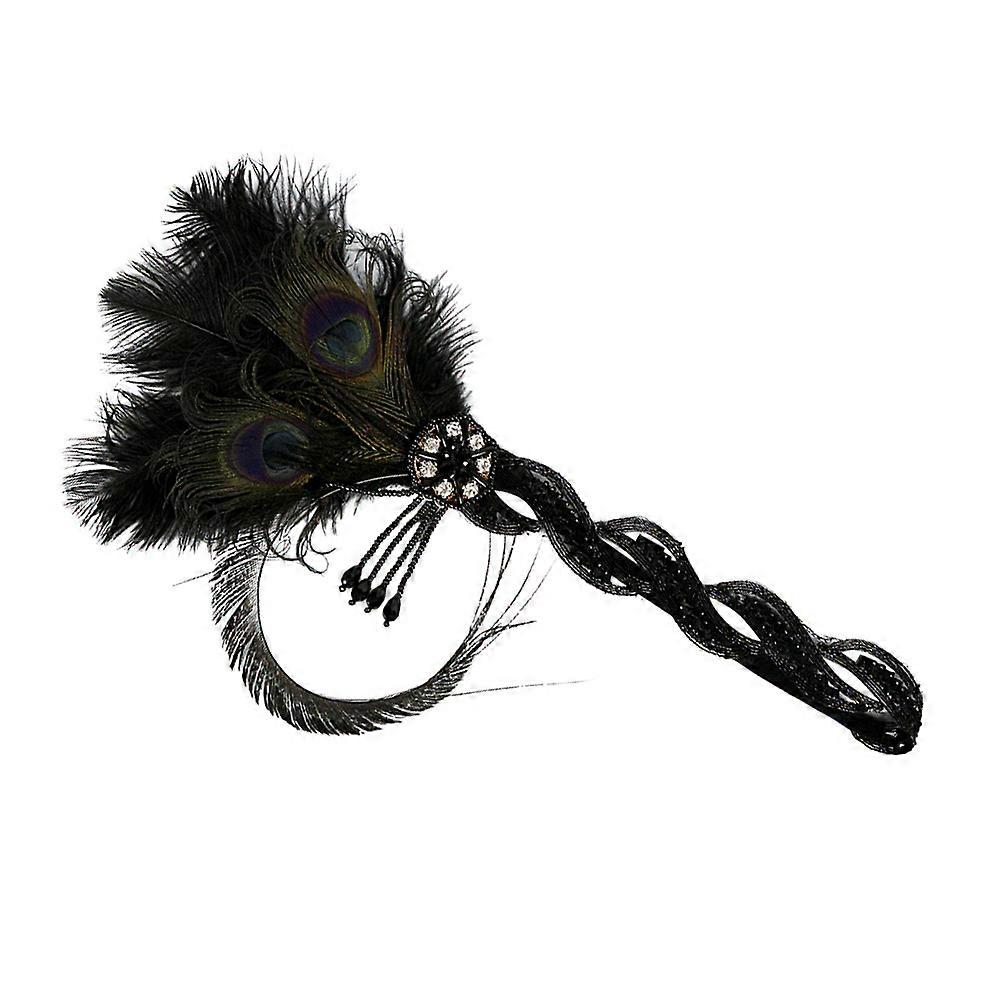 1pc Unique Flapper Headband with Delicate Tassel for Dance Party Hair Accessory